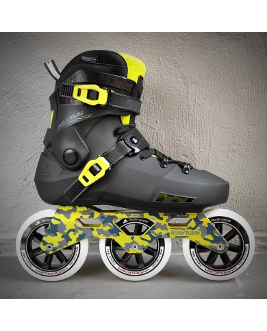 ROLLERBLADE - MAXXUM 3WD 110  BLACK/LIME CUSTOM - 1 ROLLERBLADE - MAXXUM 3WD 110  BLACK/LIME CUSTOM - 1