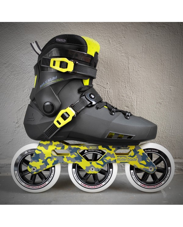 ROLLERBLADE - MAXXUM 3WD 110  BLACK/LIME CUSTOM - 2