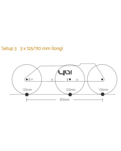 YOYOSKATE - SAGO PLUS 4x100 NR / 3x125 F - 9 YOYOSKATE - SAGO PLUS 4x100 NR / 3x125 F - 9