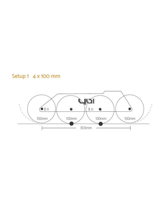 YOYOSKATE - SAGO PLUS 4x100 NR / 3x125 F GOLD - 4