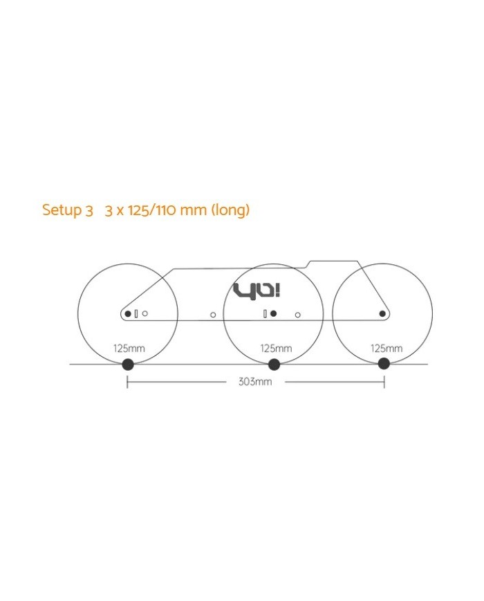 YOYOSKATE - SAGO PLUS 4x100 NR / 3x125 F GOLD - 7