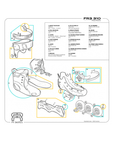 FR SKATES - FR3 310 WHITE FR SKATES - FR3 310 WHITE