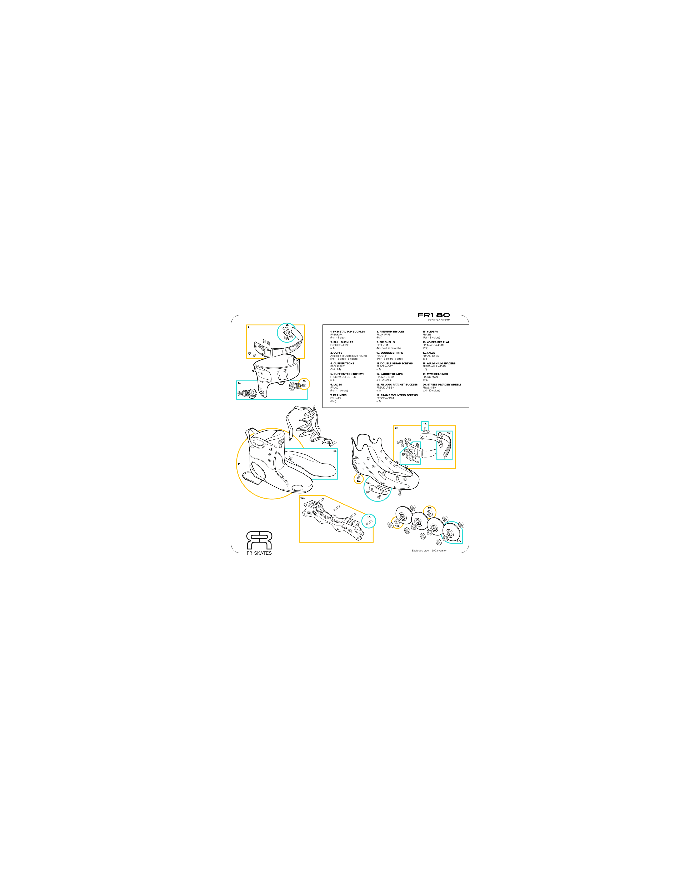 FR SKATES - FR1 80 BLACK