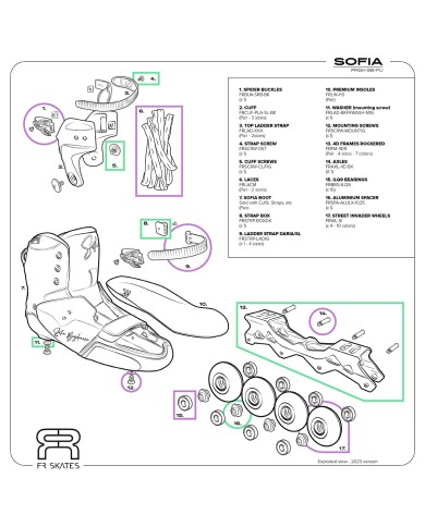 FR SKATES - SOFIA PURPLE