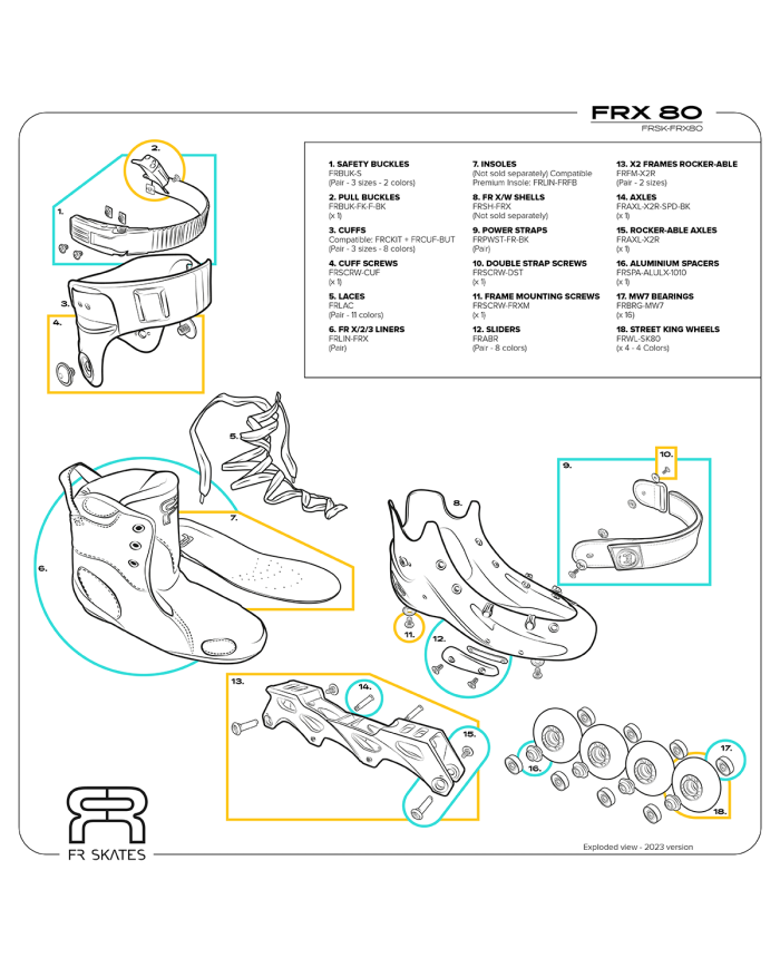 FR SKATES - FRX 80 - BLACK FR SKATES - FRX 80 - BLACK