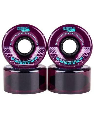 ROOKIE - CLOUDS URETHANE WHEELS - QUANTUM 62mm 80A PURPLE ROOKIE - CLOUDS URETHANE WHEELS - QUANTUM 62mm 80A PURPLE