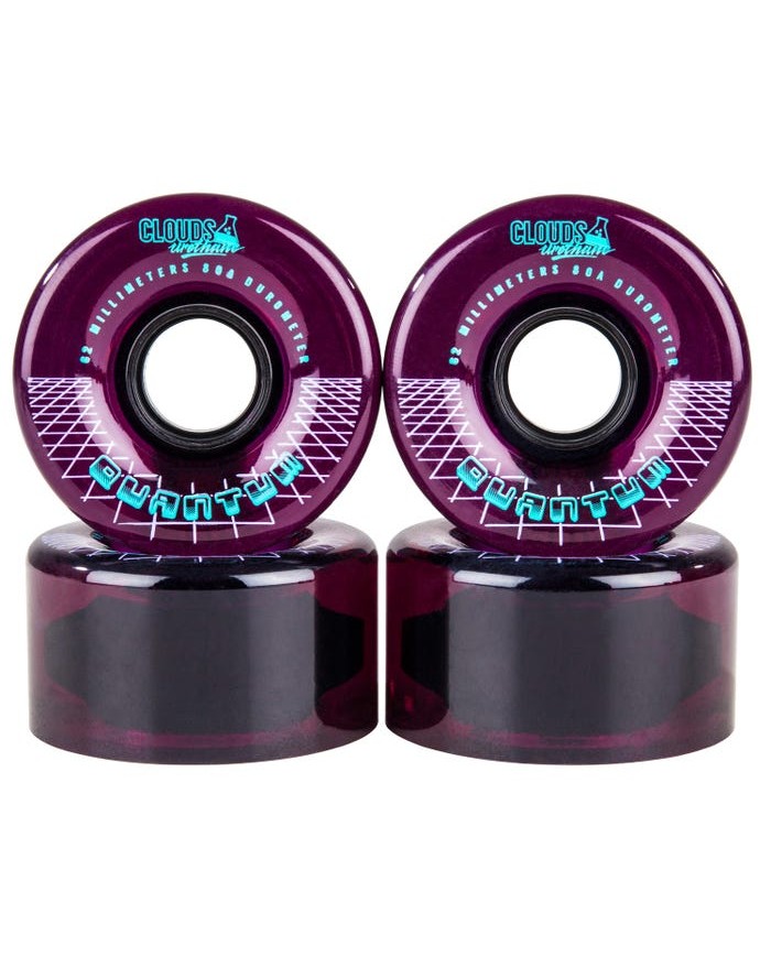 ROOKIE - CLOUDS URETHANE WHEELS - QUANTUM 62mm 80A PURPLE ROOKIE - CLOUDS URETHANE WHEELS - QUANTUM 62mm 80A PURPLE