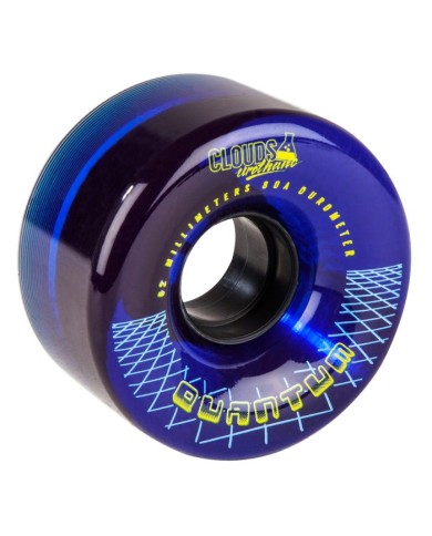 CLOUDS URETHANE WHEELS - QUANTUM 62mm 80A BLUE - RED
