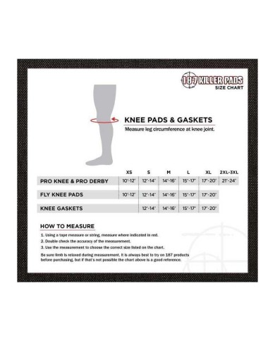 187 KILLER PADS - PRO DERBY KNEE PADS 187 KILLER PADS - PRO DERBY KNEE PADS