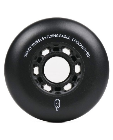 FLYING EAGLE - SWEET WHEELS CROCANTI NEGRA 76/80mm. HARD FLYING EAGLE - SWEET WHEELS CROCANTI NEGRA 76/80mm. HARD