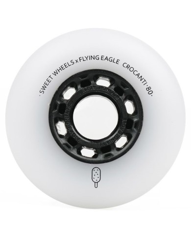 FLYING EAGLE - SWEET WHEELS CROCANTI WHITE 76/80mm. HARD FLYING EAGLE - SWEET WHEELS CROCANTI WHITE 76/80mm. HARD