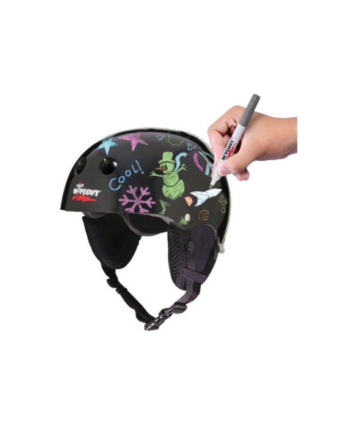 TRIPLE 8 - WIPEOUT DRY ERASE SNOW HELMET BLACK TRIPLE 8 - WIPEOUT DRY ERASE SNOW HELMET BLACK