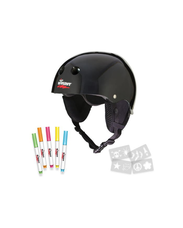 TRIPLE 8 - WIPEOUT DRY ERASE SNOW HELMET BLACK TRIPLE 8 - WIPEOUT DRY ERASE SNOW HELMET BLACK
