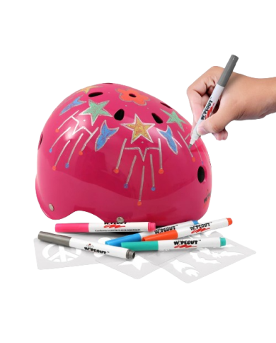 TRIPLE 8 - WIPEOUT DRY ERASE HELMET PINK TRIPLE 8 - WIPEOUT DRY ERASE HELMET PINK