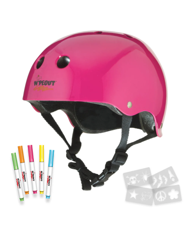 TRIPLE 8 - WIPEOUT DRY ERASE HELMET PINK TRIPLE 8 - WIPEOUT DRY ERASE HELMET PINK