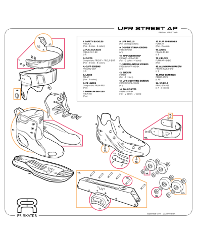 FR SKATES - UFR STREET 4x65 BLACK FR SKATES - UFR STREET 4x65 BLACK