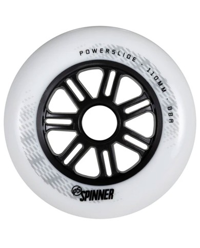 POWERSLIDE - SPINNER BLANCO 100/110mm. 88A