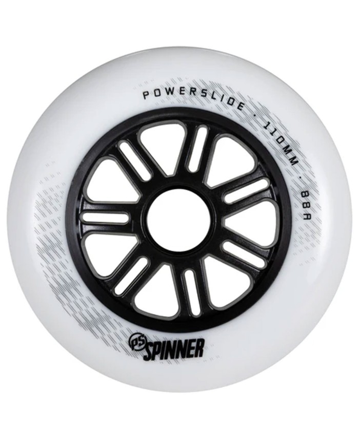 POWERSLIDE - SPINNER BLANCO 100/110mm. 88A