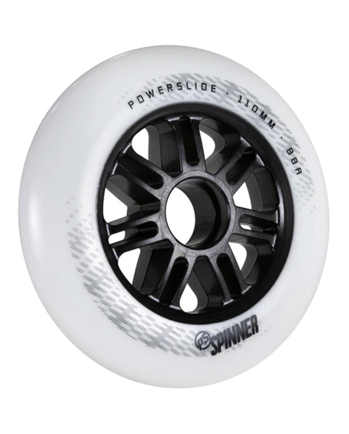 POWERSLIDE - SPINNER WHITE 100/110mm. 88A
