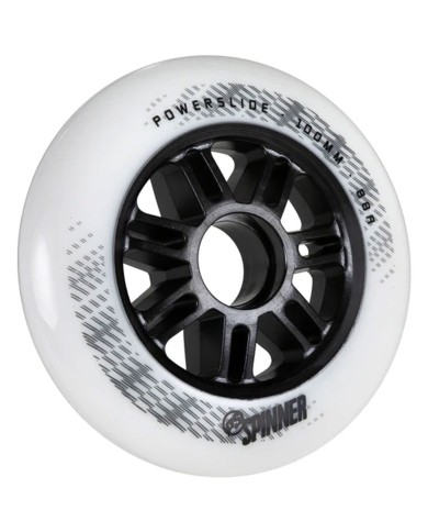 POWERSLIDE - SPINNER WHITE 100/110mm. 88A