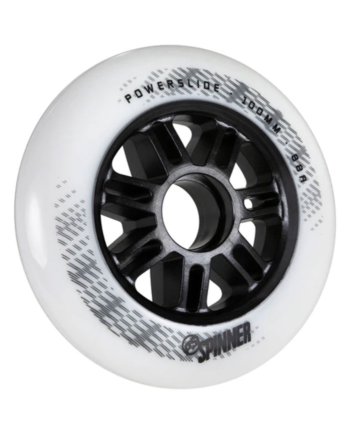 POWERSLIDE - SPINNER WHITE 100/110mm. 88A