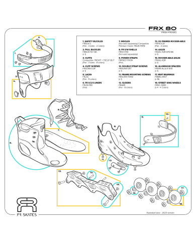 FR SKATES - FRX 80 WHITE FR SKATES - FRX 80 WHITE