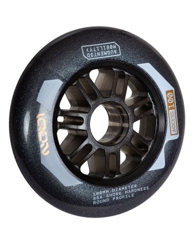 IQON - ACCES DARK GREY 100mm. 85A IQON - ACCES DARK GREY 100mm. 85A