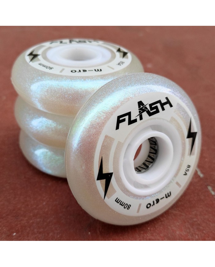 MICRO - FLASH WHEELS PEARL 80 / 76mm. 85A - 3 MICRO - FLASH WHEELS PEARL 80 / 76mm. 85A - 3