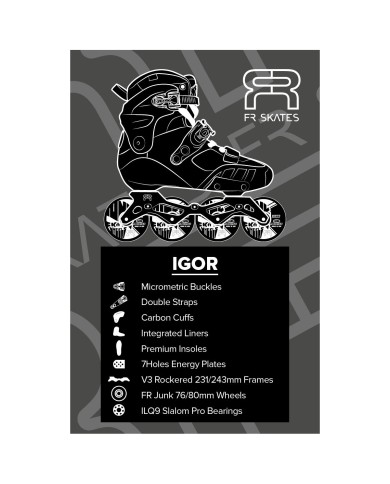 FR SKATES - IGOR BLACK 2025 FR SKATES - IGOR BLACK 2025