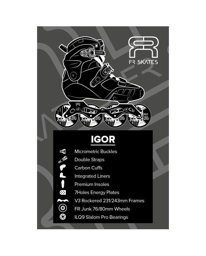 FR SKATES - IGOR BLACK 2025