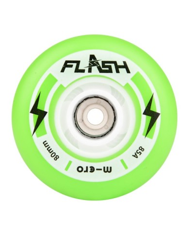 MICRO - FLASH WHEELS GREEN 80 / 76mm. 85A - 4 MICRO - FLASH WHEELS GREEN 80 / 76mm. 85A - 4