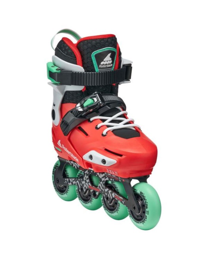 Rollerblade Apex rojo menta frontal lateral
