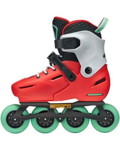Rollerblade Apex rojo menta lateral interior