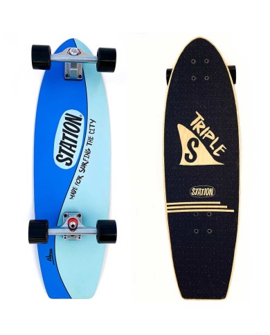 スケートボード STATION Triple S surfskate truck 120mm Station - Triple S V2 - Surfskate Trucks Set – True Supplies
